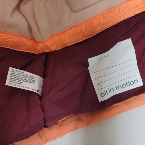 NEW! Girls Cold Weather Winter Jacket Coat w/ Hood & Gloves - All in Motion - Picture 9 of 16